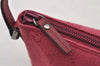Authentic GUCCI Vintage Hand Bag Pouch Purse GG Canvas Leather 07198 Pink 6605I