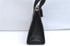 Authentic Salvatore Ferragamo Vintage Vara Ribbon Hand Bag Purse Black 6606E