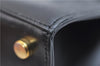 Authentic Salvatore Ferragamo Vintage Vara Ribbon Hand Bag Purse Black 6606E