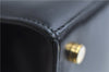 Authentic Salvatore Ferragamo Vintage Vara Ribbon Hand Bag Purse Black 6606E