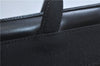Authentic Salvatore Ferragamo Vintage Vara Ribbon Hand Bag Purse Black 6606E