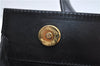 Authentic Salvatore Ferragamo Vintage Vara Ribbon Hand Bag Purse Black 6606E