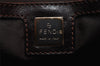 Authentic FENDI Vintage Zucca Hand Bag Purse Canvas Leather Brown 6607I