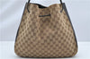 Authentic GUCCI Vintage Shoulder Bag GG Canvas Leather 0013746 Brown 6608F