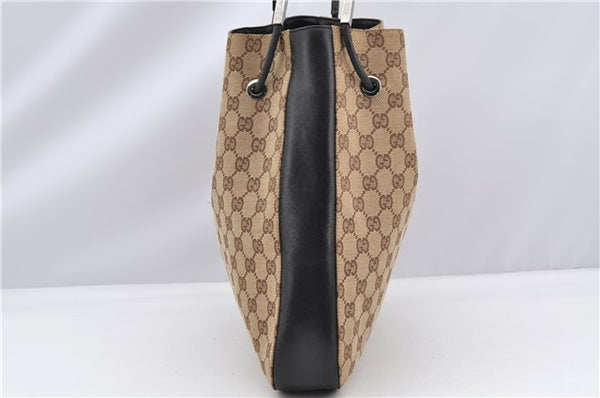 Authentic GUCCI Vintage Shoulder Bag GG Canvas Leather 0013746 Brown 6608F