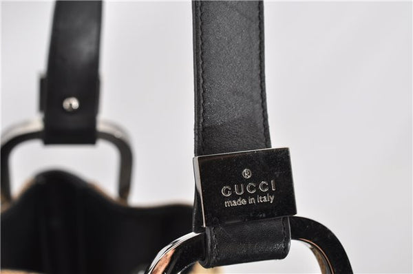 Authentic GUCCI Vintage Shoulder Bag GG Canvas Leather 0013746 Brown 6608F