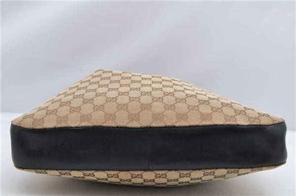 Authentic GUCCI Vintage Shoulder Bag GG Canvas Leather 0013746 Brown 6608F