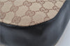 Authentic GUCCI Vintage Shoulder Bag GG Canvas Leather 0013746 Brown 6608F