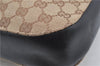 Authentic GUCCI Vintage Shoulder Bag GG Canvas Leather 0013746 Brown 6608F