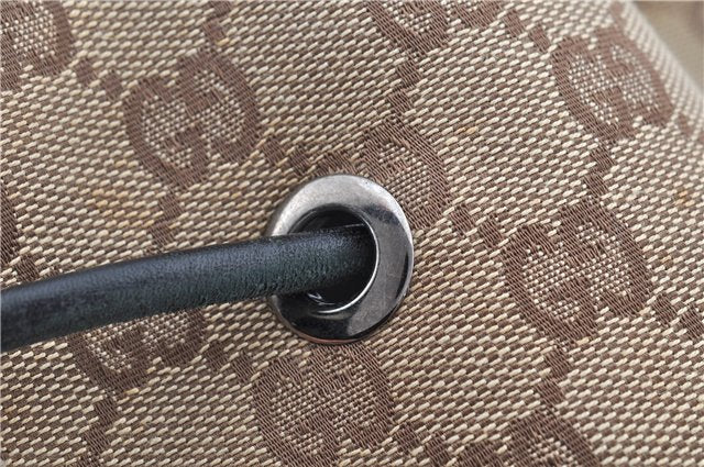 Authentic GUCCI Vintage Shoulder Bag GG Canvas Leather 0013746 Brown 6608F