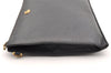 Authentic GUCCI GG Marmont Clutch Hand Bag Purse Leather 475317 Black 6609I