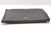 Authentic GUCCI GG Marmont Clutch Hand Bag Purse Leather 475317 Black 6609I