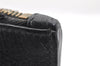 Authentic GUCCI GG Marmont Clutch Hand Bag Purse Leather 475317 Black 6609I