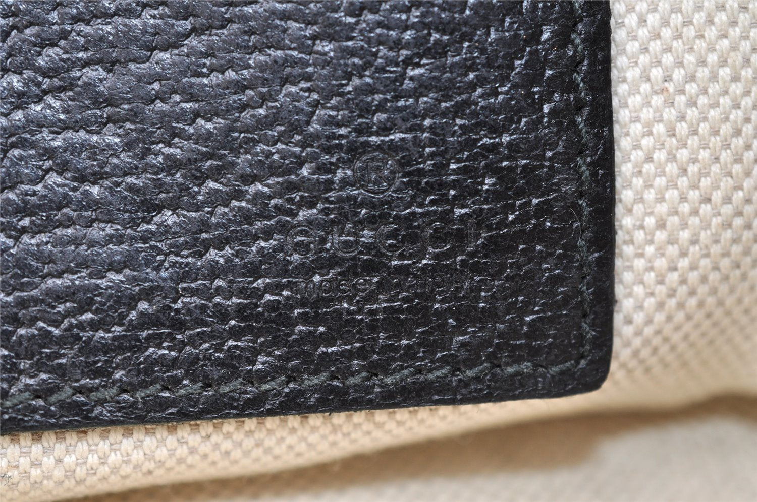 Authentic GUCCI GG Marmont Clutch Hand Bag Purse Leather 475317 Black 6609I