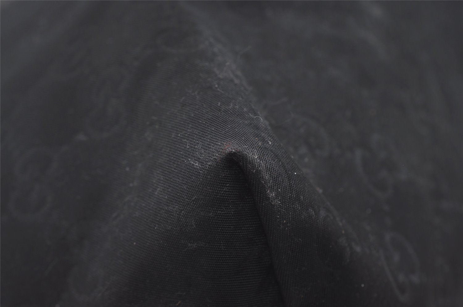 Authentic GUCCI Shoulder Cross Body Bag GG Nylon Leather 308840 Black Junk 6610I