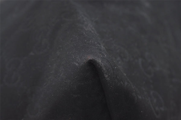 Authentic GUCCI Shoulder Cross Body Bag GG Nylon Leather 308840 Black Junk 6610I