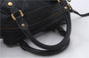 Authentic MARC JACOBS Leather 2Way Shoulder Hand Bag Black 6611D