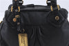 Authentic MARC JACOBS Leather 2Way Shoulder Hand Bag Black 6611D