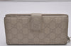 Authentic GUCCI Guccissima Twins GG Leather Wallet Purse 233024 White 6611I