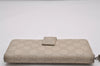 Authentic GUCCI Guccissima Twins GG Leather Wallet Purse 233024 White 6611I