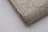 Authentic GUCCI Guccissima Twins GG Leather Wallet Purse 233024 White 6611I