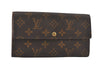 Auth Louis Vuitton Monogram Pochette Porte Monnaie Credit Wallet M61725 LV 6612I