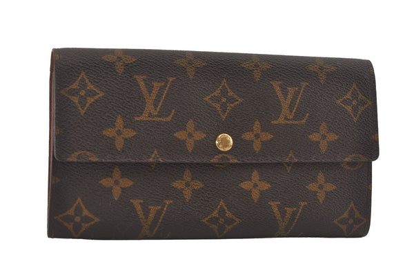 Auth Louis Vuitton Monogram Pochette Porte Monnaie Credit Wallet M61725 LV 6612I