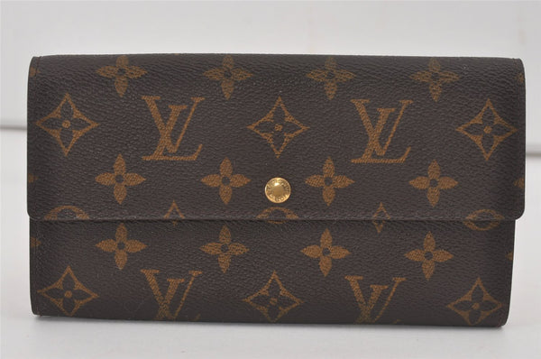 Auth Louis Vuitton Monogram Pochette Porte Monnaie Credit Wallet M61725 LV 6612I