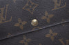 Auth Louis Vuitton Monogram Pochette Porte Monnaie Credit Wallet M61725 LV 6612I