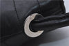 Authentic GUCCI Vintage Shoulder Tote Bag Leather Black Junk 6613C