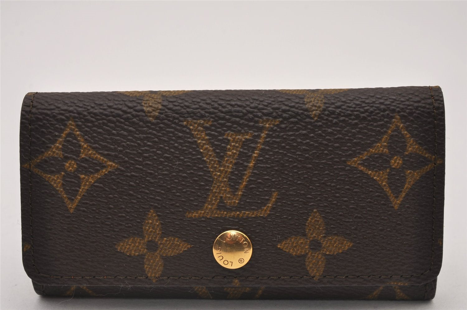 Authentic Louis Vuitton Monogram Multicles 4 Four Hooks Key Case M62631 LV 6613I