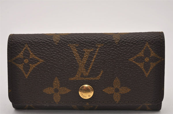 Authentic Louis Vuitton Monogram Multicles 4 Four Hooks Key Case M62631 LV 6613I