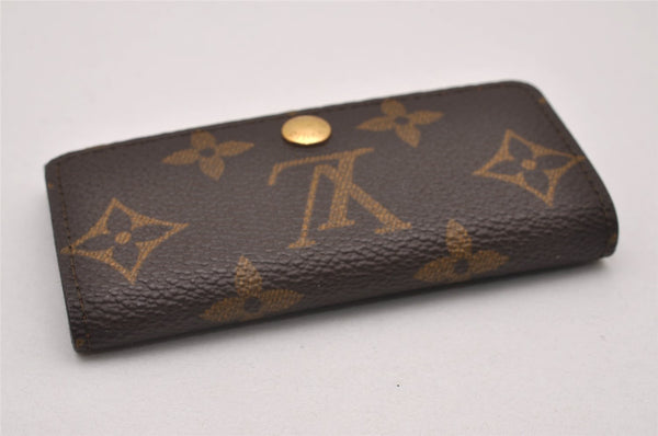 Authentic Louis Vuitton Monogram Multicles 4 Four Hooks Key Case M62631 LV 6613I