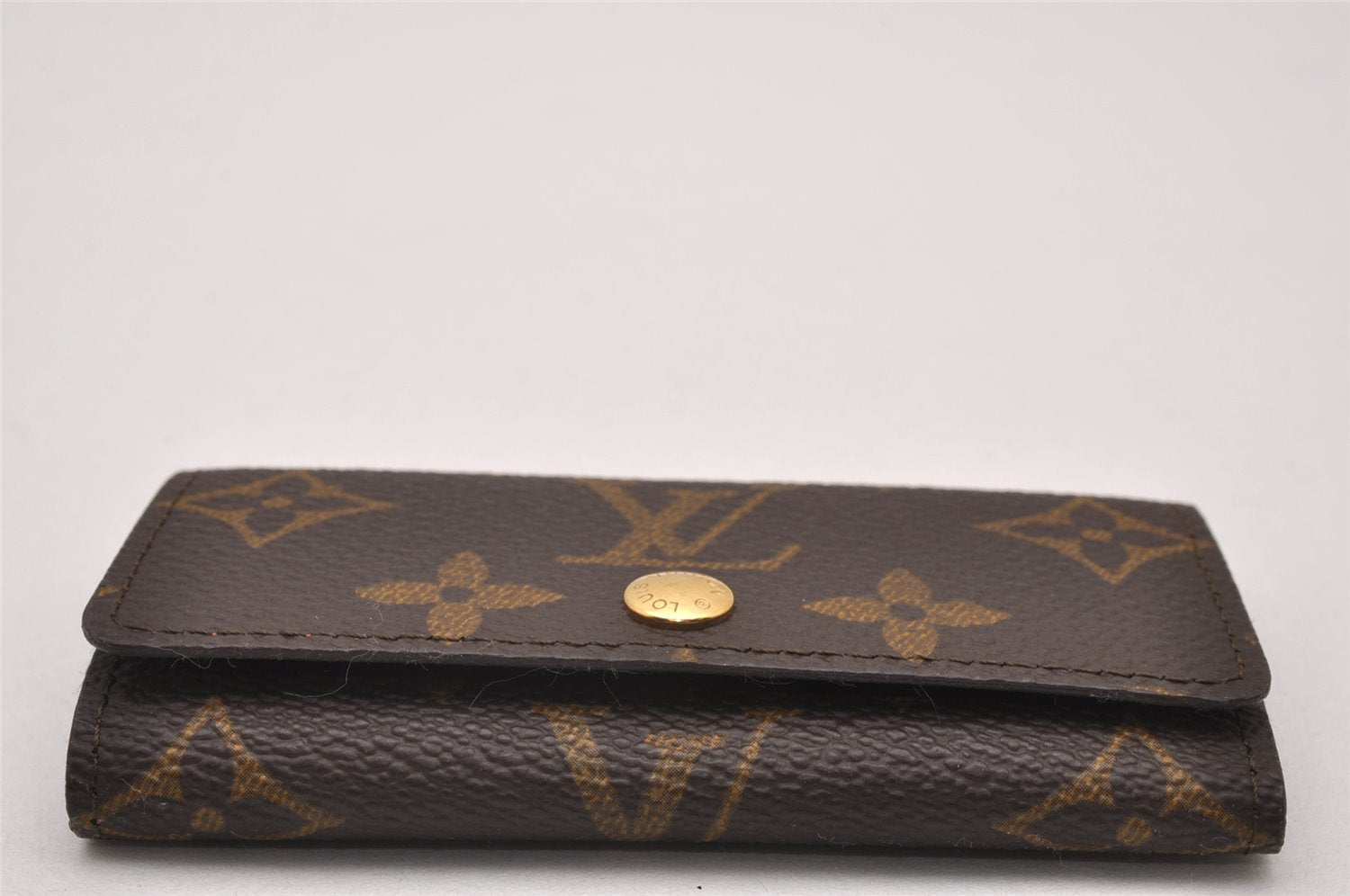 Authentic Louis Vuitton Monogram Multicles 4 Four Hooks Key Case M62631 LV 6613I