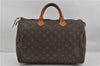 Authentic Louis Vuitton Monogram Speedy 35 Hand Boston Bag M41524 LV 6615D