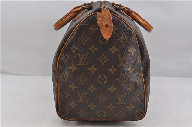 Authentic Louis Vuitton Monogram Speedy 35 Hand Boston Bag M41524 LV 6615D