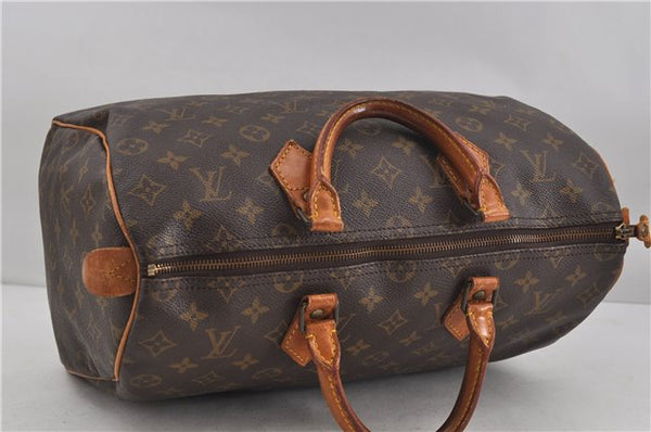 Authentic Louis Vuitton Monogram Speedy 35 Hand Boston Bag M41524 LV 6615D