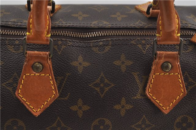 Authentic Louis Vuitton Monogram Speedy 35 Hand Boston Bag M41524 LV 6615D