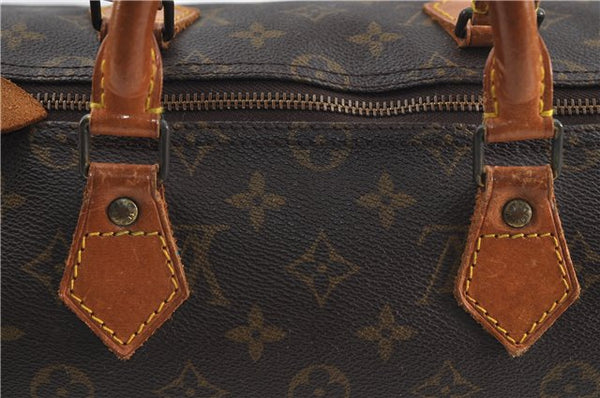 Authentic Louis Vuitton Monogram Speedy 35 Hand Boston Bag M41524 LV 6615D