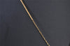 Authentic Christian Dior Gold Tone Rhinestone Chain Pendant Necklace CD 6615I