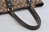 Authentic GUCCI Sherry Line Shoulder Tote Bag Canvas Leather 137396 Brown 6616C