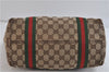 Authentic GUCCI Sherry Line Shoulder Tote Bag Canvas Leather 137396 Brown 6616C