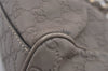 Authentic GUCCI Guccissima Sukey Shoulder Tote Bag GG Leather 211944 Gray 6616I
