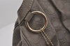 Authentic GUCCI Guccissima Sukey Shoulder Tote Bag GG Leather 211944 Gray 6616I
