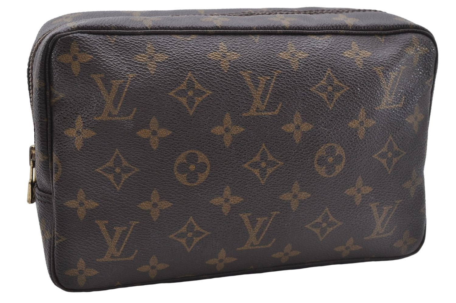 Auth Louis Vuitton Monogram Trousse Toilette 23 Clutch Hand Bag M47524 LV 6619D
