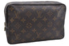 Auth Louis Vuitton Monogram Trousse Toilette 23 Clutch Hand Bag M47524 LV 6619D