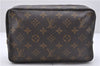 Auth Louis Vuitton Monogram Trousse Toilette 23 Clutch Hand Bag M47524 LV 6619D