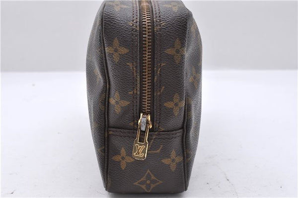 Auth Louis Vuitton Monogram Trousse Toilette 23 Clutch Hand Bag M47524 LV 6619D