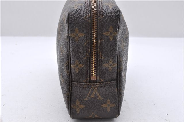 Auth Louis Vuitton Monogram Trousse Toilette 23 Clutch Hand Bag M47524 LV 6619D