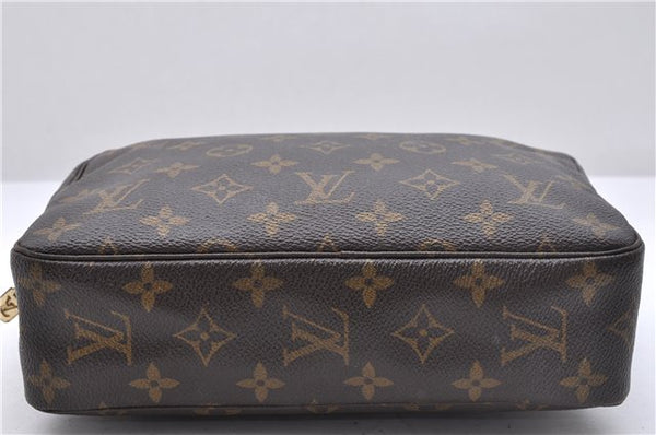 Auth Louis Vuitton Monogram Trousse Toilette 23 Clutch Hand Bag M47524 LV 6619D